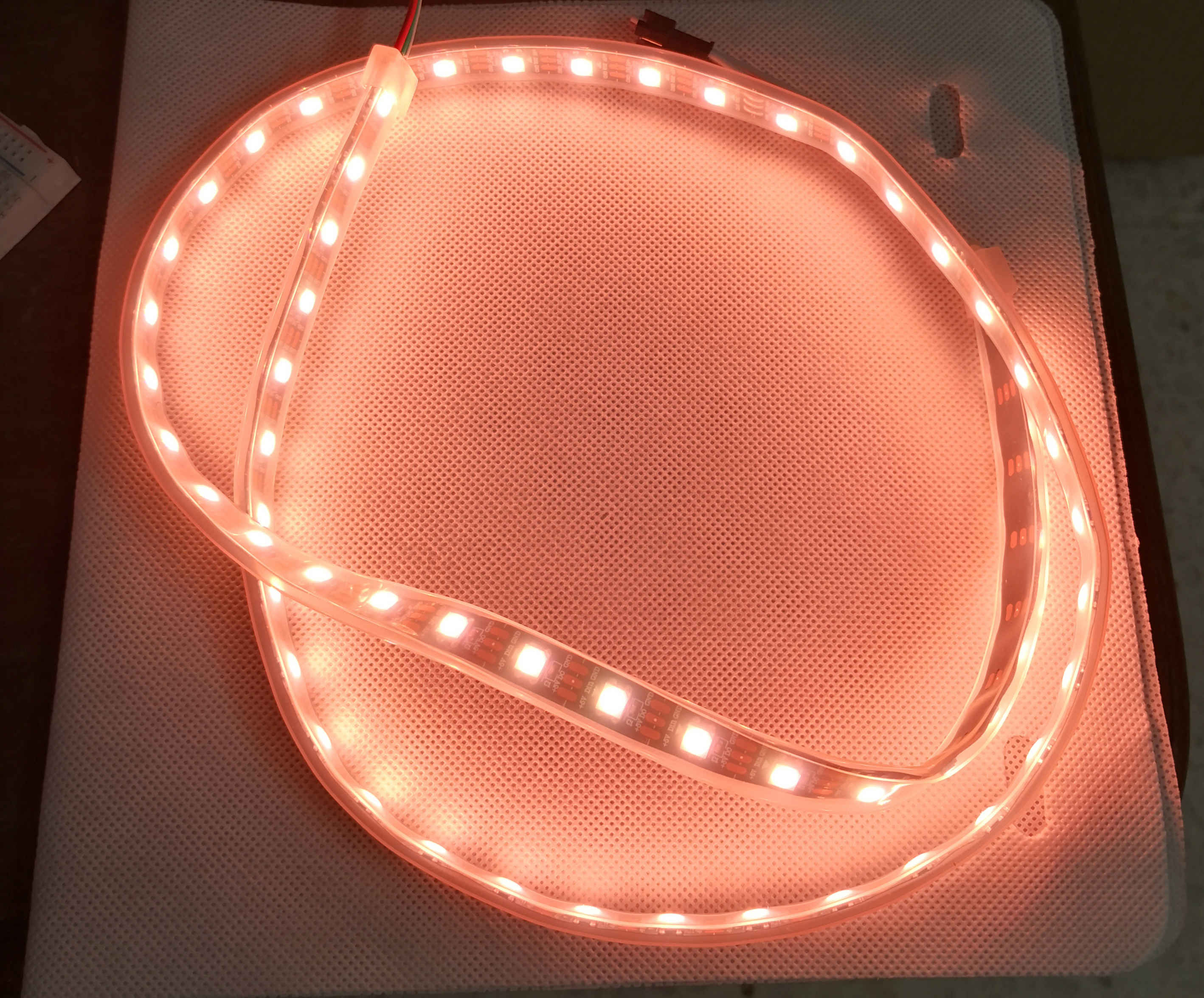 LED lighting strip producing 4148 K CCT.